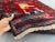 Red 4'8" X 6'2" Vintage Afghan Hand-Knotted Tribal Wool Rug, Pictorial Display Rug For Sale - Image 8 of 12