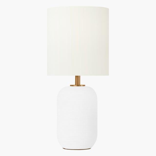 Hable by Visual Comfort Studio Hable Fanny Table Lamp in Matte White Ceramic For Sale In Greenville, SC - Image 6 of 6