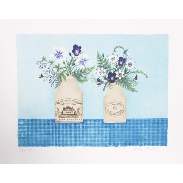 Mustard for Blue Flowers, Mary Faulconer For Sale - Image 4 of 4