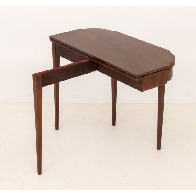George III Style Mahogany Flip-Top Table For Sale - Image 11 of 11