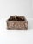 This vintage divided wicker basket brings a warm collected texture to a kitchen counter, dining table, or pantry shelf....