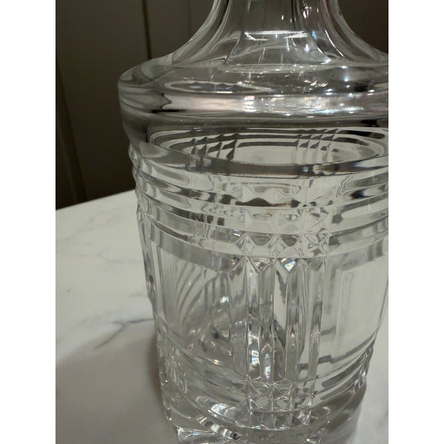 Late 20th Century Ralph Lauren Glen Plaid Crystal Decanter W/ Stopper For Sale - Image 5 of 5