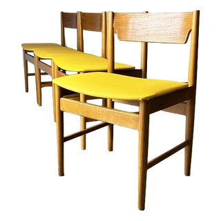 Mid-Century Polish Teak Dining Chairs by Edmund Homa for GFM, 1960s, Set of 4 For Sale