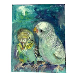 "Birds of a Feather", Original Oil Painting, Friends Art For Sale