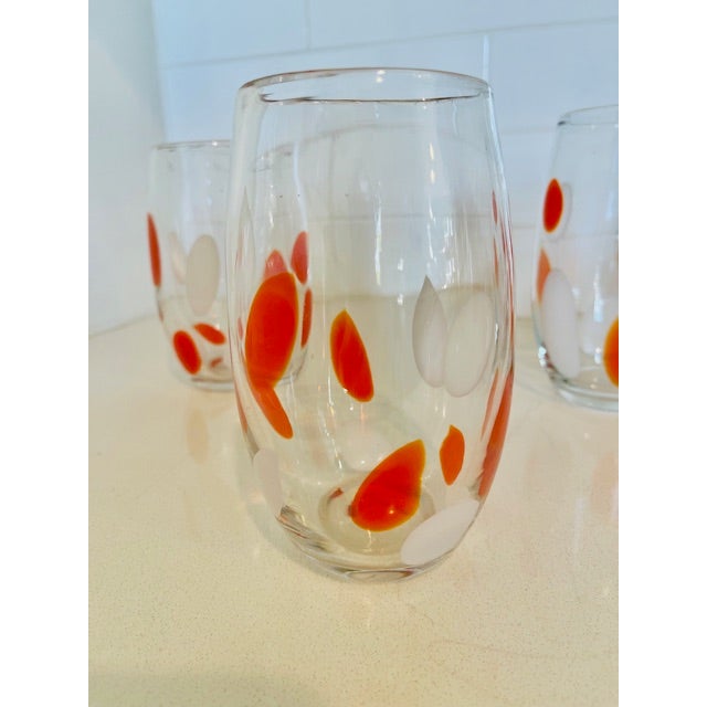 Transparent Set of 12, Handblown Vintage Glasses For Sale - Image 8 of 17