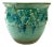 19th Century Chinese Morning Glory Turquoise Planter For Sale