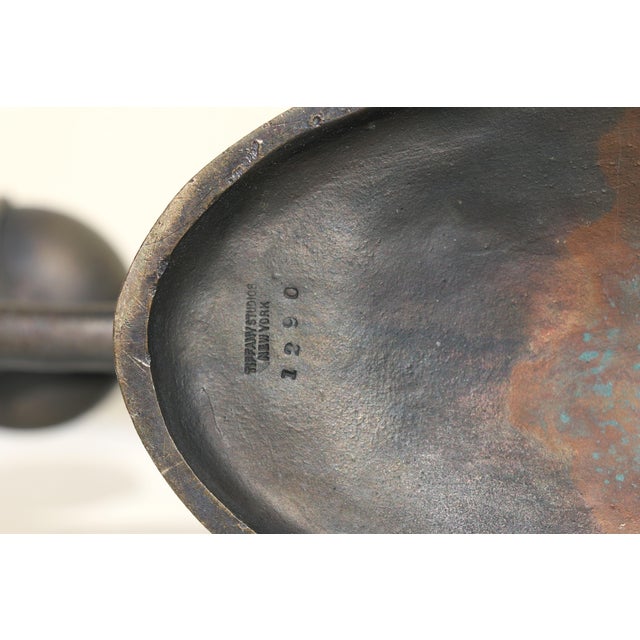 Tiffany Studios New York Art Nouveau Bronze Six-Light Candelabra, Circa 1910s For Sale - Image 18 of 18