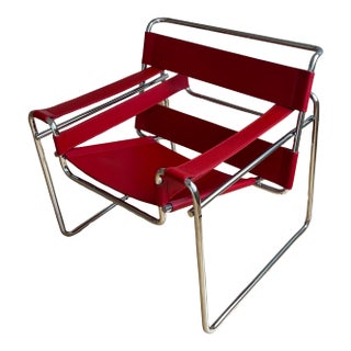 Modern Red Knoll Wassily Chair For Sale