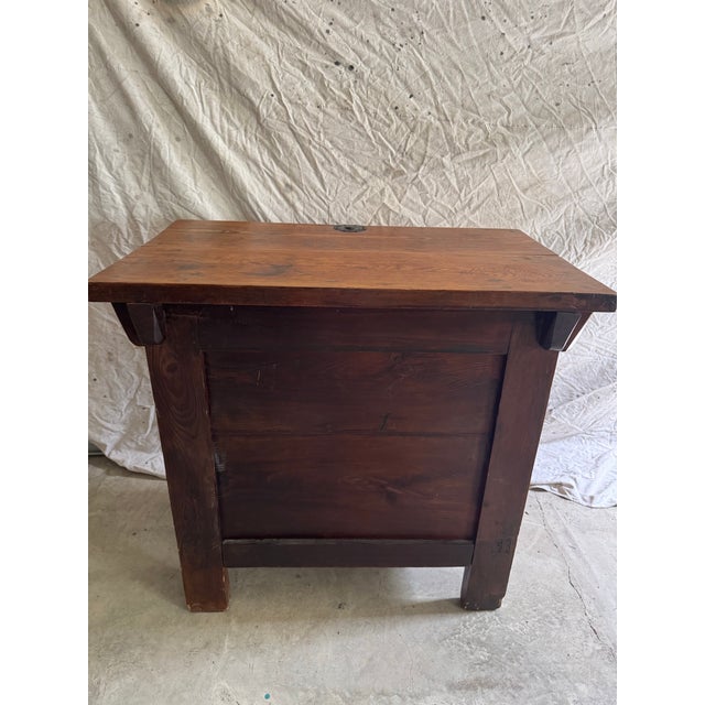 Late 19th Century Traditional Korean Duiju Rice Chest - Solid Wood and Iron Hardware For Sale - Image 4 of 12