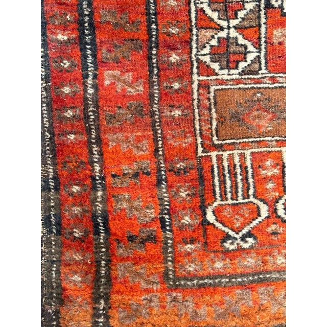 Textile Turkmen Baluch Rug, 1950s For Sale - Image 7 of 18