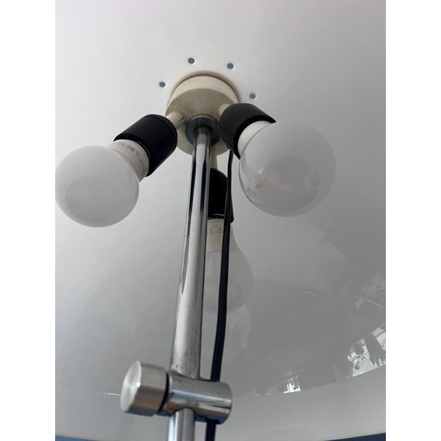 Vintage Space Age Mushroom Floor Lamp with White Acrylic Glass Shade from Gepo For Sale - Image 12 of 13