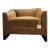 Caracole Modern Camel Velvet Club Chair For Sale
