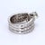 14k White Gold Adjoined Engagement Ring Set - Size 6.25 For Sale - Image 4 of 7