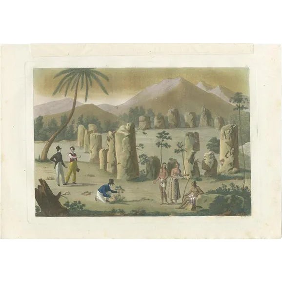 Ferrario, The Ancient Pillars on Rota Island, 1831, Print For Sale