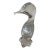 Mid-Century Art Deco Daum Crystal Water Bird Sculpture For Sale