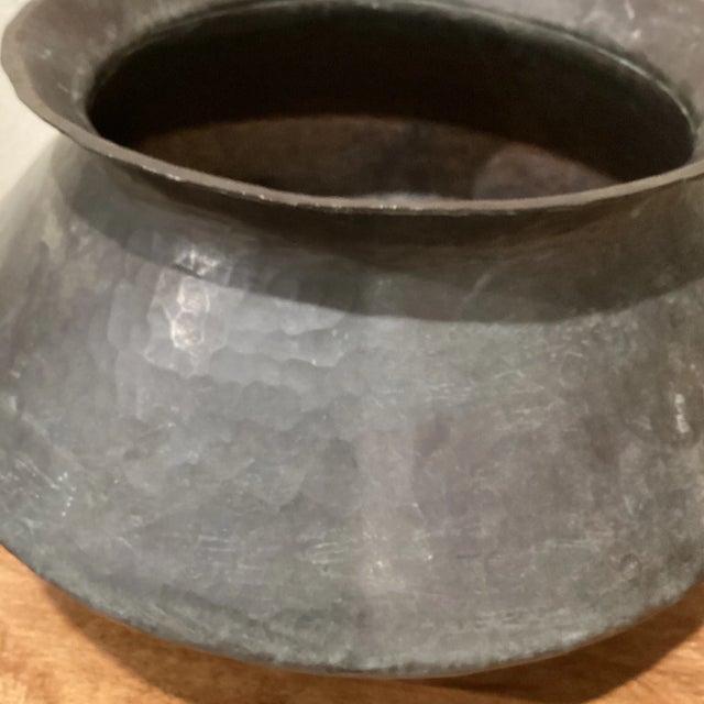 Arts & Crafts Early 20th Century Large Handmade Copper Cooking Pot For Sale - Image 3 of 13