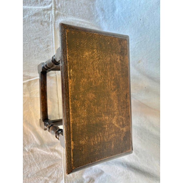 18th Century English Oak Joint Stool For Sale - Image 10 of 12