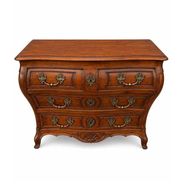 18th Century Louis XV Bordeaux Commode in Mahogany and Bronze, 1920s For Sale - Image 10 of 10