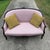 Vintage Blush Wood Frame Loveseat For Sale - Image 14 of 15