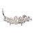 Calathea Leaf Polished Silver Sculpture- Large For Sale