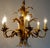 Gilded Metal 6-Light Chandelier by Hans Kögl, 1970s For Sale - Image 4 of 14