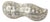 Vintage Mexican Sterling Silver Peanut Box, Hammered Texture, Twist-Off Cap, 12.57g, 2" For Sale
