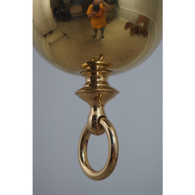 Metal Virginia Metalcrafters Colonial Williamsburg Brass Chandelier For Sale - Image 7 of 10