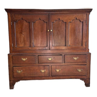 Early 19th Century English Oak Stable Cabinet/Hutch For Sale