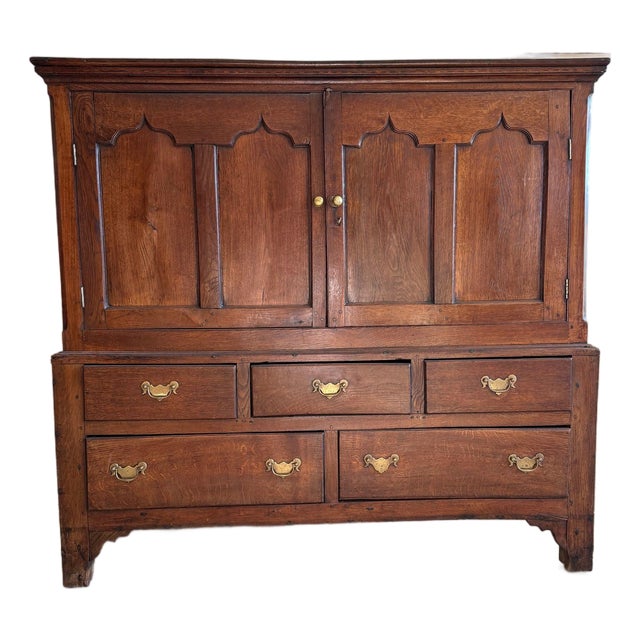 Early 19th Century English Oak Stable Cabinet/Hutch For Sale