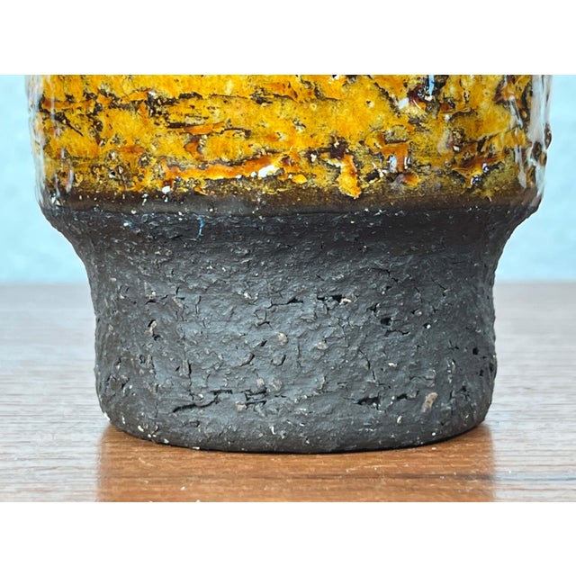 Brown Mid-Century Modern Danish Studio Pottery Vase from Hegnetslund Keramik, 1960s For Sale - Image 8 of 10