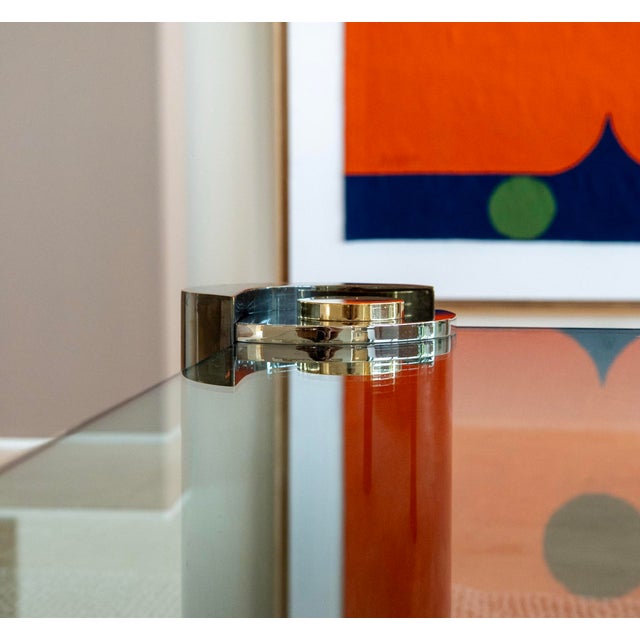 1980s Karl Springer "Sculpture" Coffee Table For Sale In Miami - Image 6 of 7