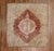 Red Zabihi Collection Antique Square Turkish Oushak Rug - 4'6" x 4'7" For Sale - Image 8 of 9