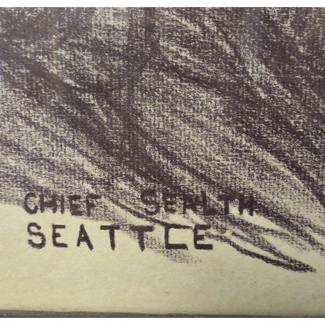 1980s Steve LeBailly Signed Chief Sealth Limited Edition Print #25/2000 For Sale In Portland, OR - Image 6 of 7