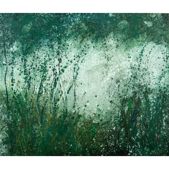 2020s Contemporary Abstract Oil on Canvas "Wildlight 3" by Reiner Heidorn For Sale - Image 5 of 5