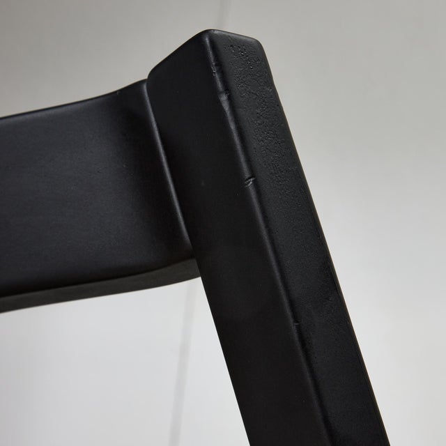 Black Leather Ergonomic Chair by Peter Opsvik for Stokke, 1983 For Sale - Image 11 of 17