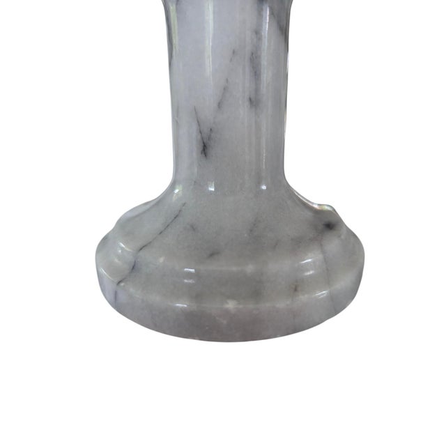 Vintage Marble Candle Holders- A Pair For Sale - Image 14 of 16