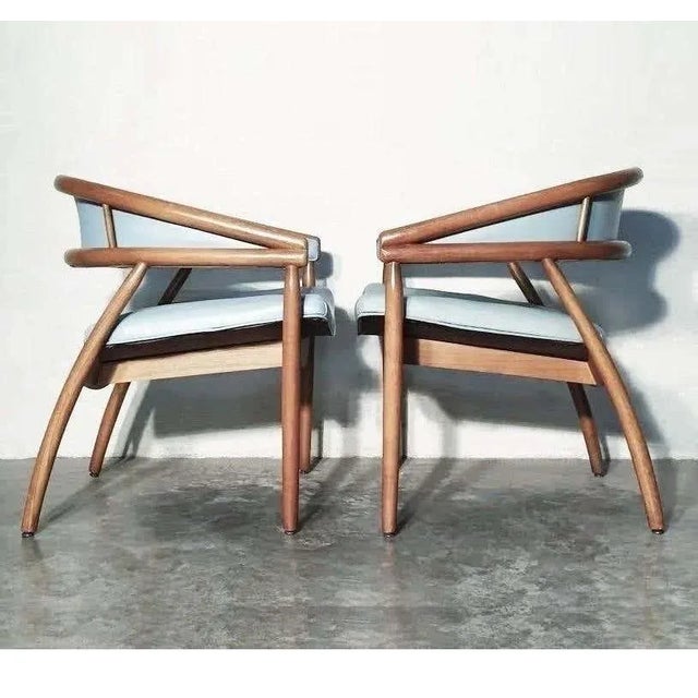 ダイニングチェア Mid Century Modern chairs by James Mont Leather James Mont 