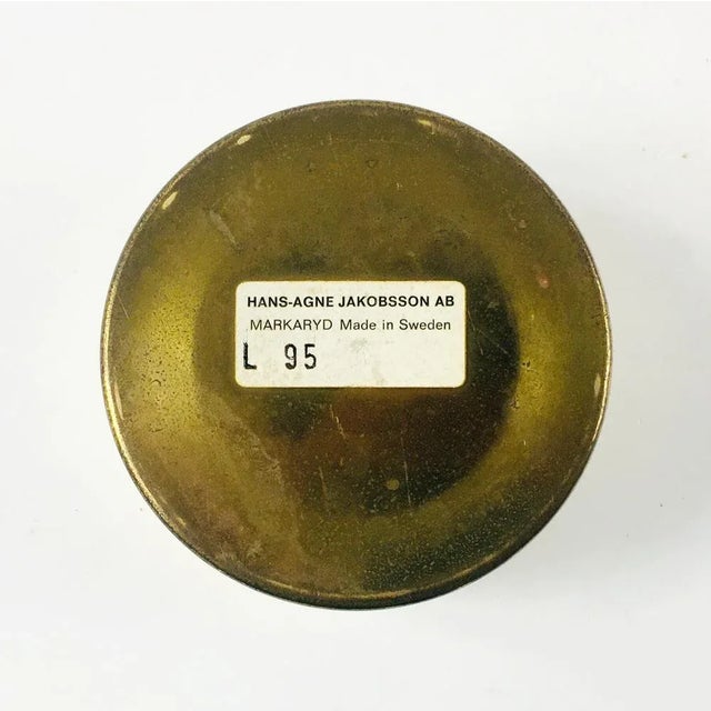 Gold Model L 95 Candleholder from Hans-Agne Jakobsson AB Markaryd, Sweden, 1960s For Sale - Image 8 of 9