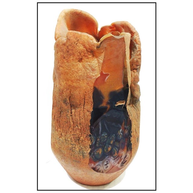 Contemporary 1980s Hot Treated Vase, Jon Kuhn For Sale - Image 3 of 4