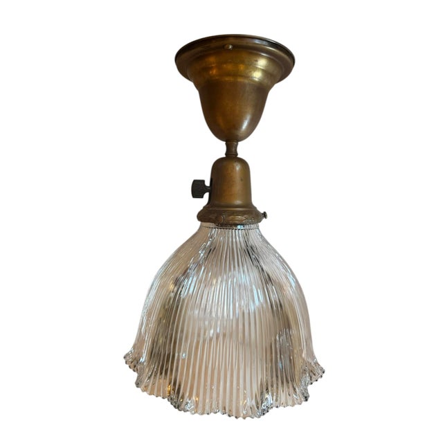 This is a perfect flushmount ceiling light fixture for an entryway, bathroom, kitchen or even a grand pantry. Original...