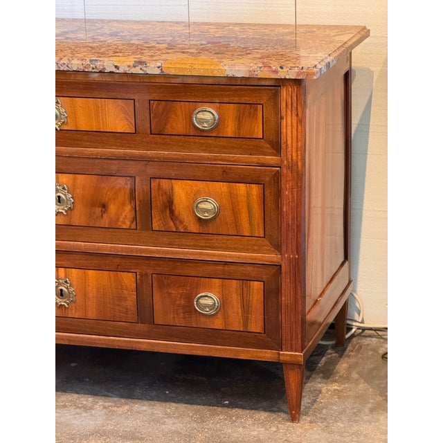 19th Century Directoire Inlaid Commode For Sale - Image 4 of 13