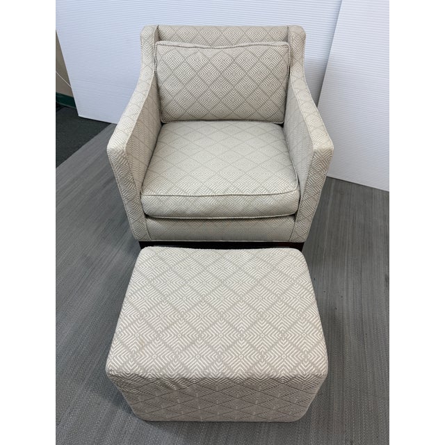 Design Plus Gallery presents a Lounge Chair + Ottoman from Plantation/Arden Home. The chair has a nice leaned back design...