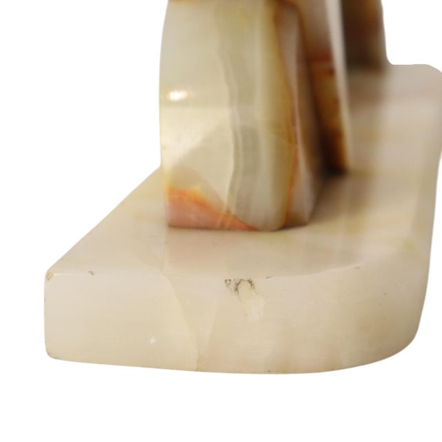Large Art Deco Onyx Marble Photo Picture Frame with Mirrored Border, 1930s For Sale - Image 17 of 18