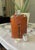 Brown Vintage English Cognac Leather & Glass Hip Flask With Dinking Cup For Sale - Image 8 of 11