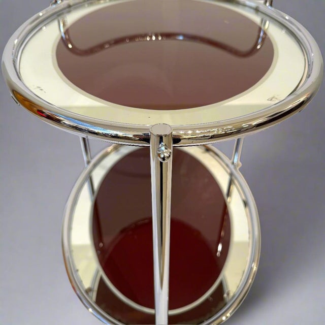 1930s Art Deco Period Two Tier Serving Cart France For Sale - Image 17 of 18