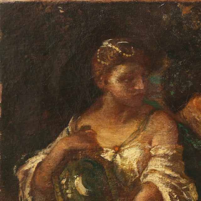 'Women Gathering Garlands' by Frederick Ballard Williams, 1906, Paris, Cooper Union, Metropolitan Museum, National Academy of Design, National Gallery For Sale - Image 4 of 8