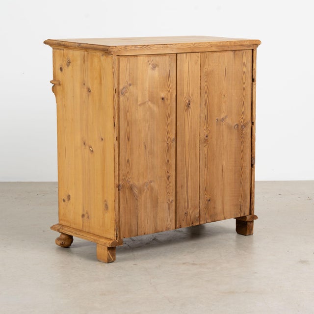 19th Century Danish Waxed Pine Chest of Four Drawers For Sale - Image 13 of 13