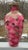 Ceramic 18" Fine & Large Antique Pink Satsuma Deep Relief Warrior Vase Meiji Era 19th C. For Sale - Image 7 of 18