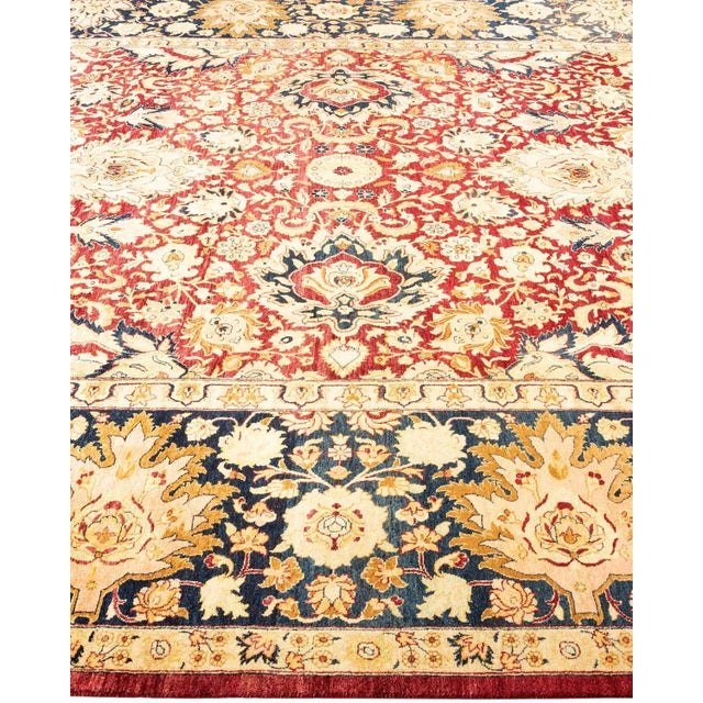 Solo Rugs Mogul, One-of-a-Kind Hand-Knotted Area Rug in Orange, 8' 1" x 10' 3" For Sale - Image 4 of 8