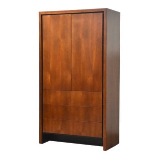 Dillingham Walnut Tall Armoire Dresser For Sale